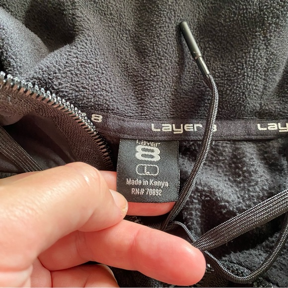 NWOT Layer 8 Fleece Quarter Zip Sweatshirt - Picture 2 of 10